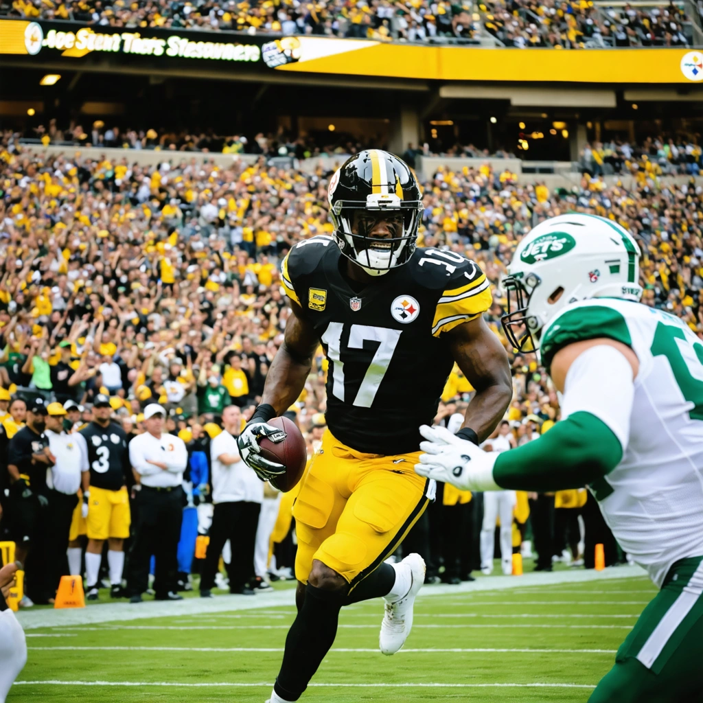 Steelers vs Jets NFL game atmosphere