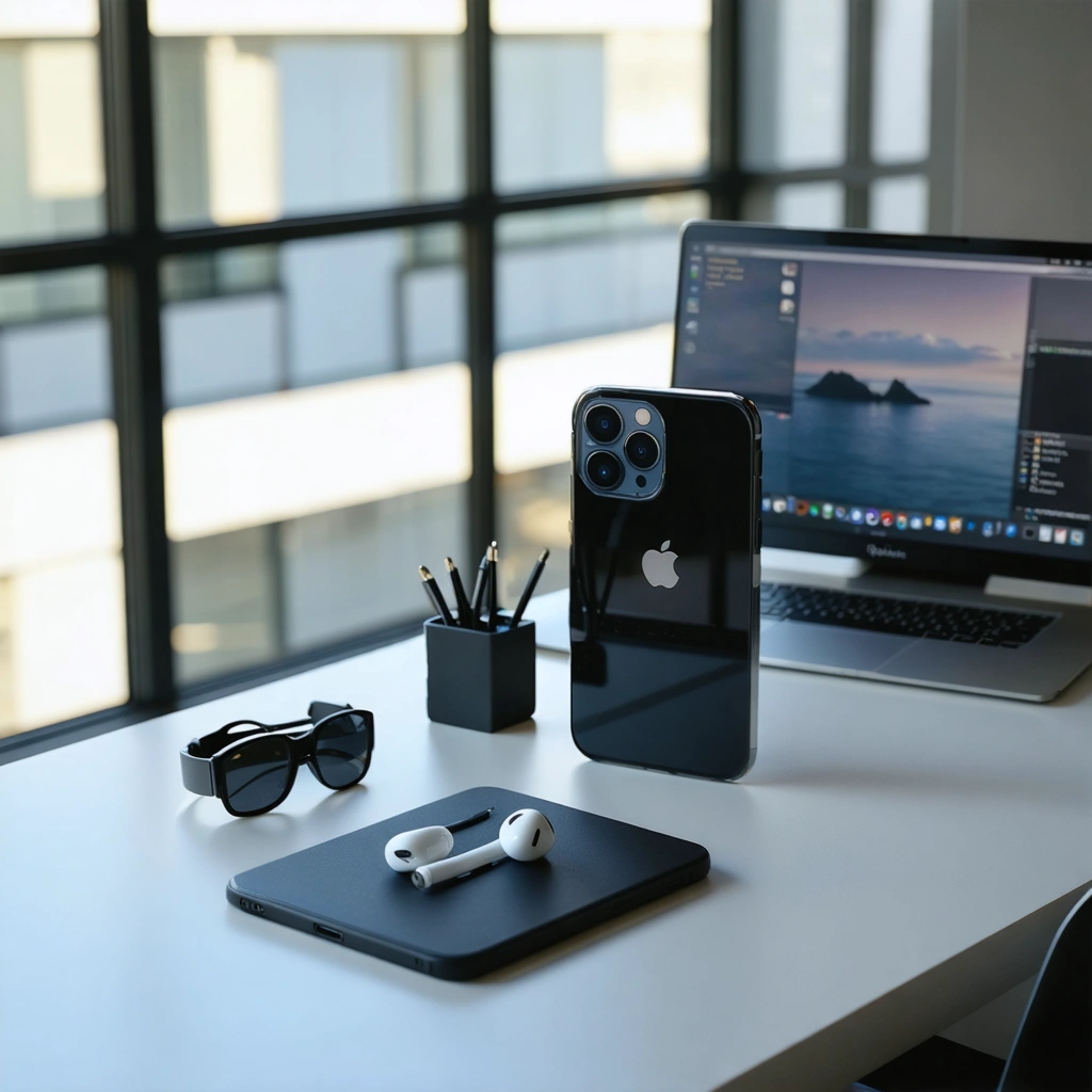 Apple iPhone 17 Pro Max in a modern workspace